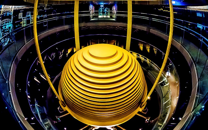 Taipei 101 Observatory damper ball, Taiwan.