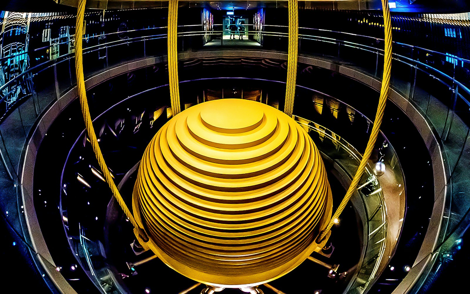 Taipei 101 Observatory damper ball, Taiwan.