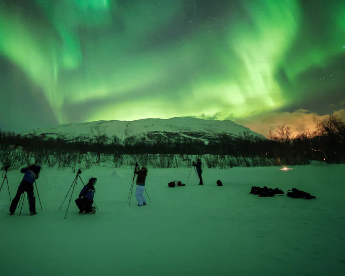Abisko: Northern lights photography tour