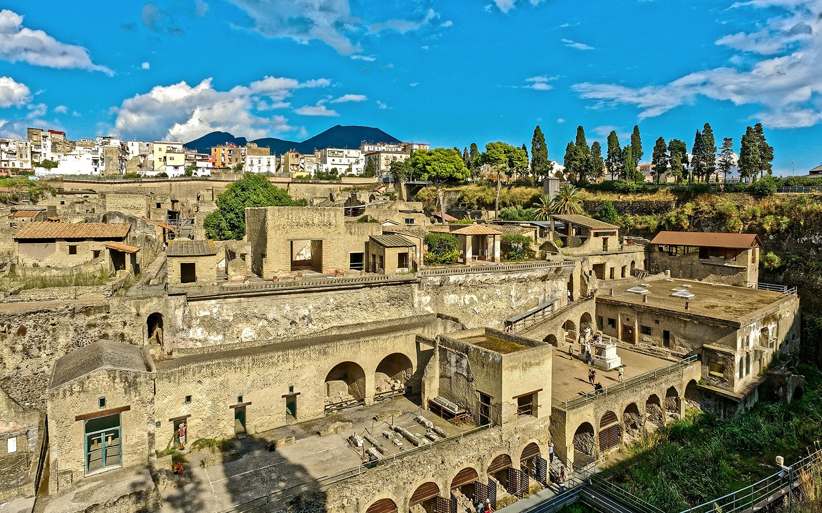 Panoramic view of Herculaneum