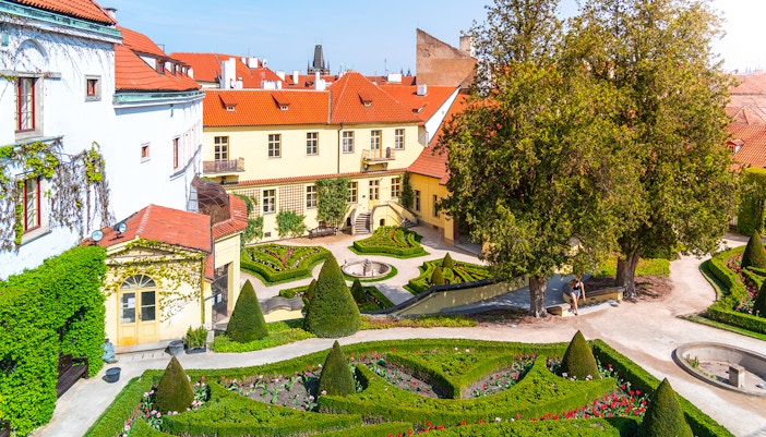 Vrtbovska garden - beautiful baroque garden with multiple terraced platforms,