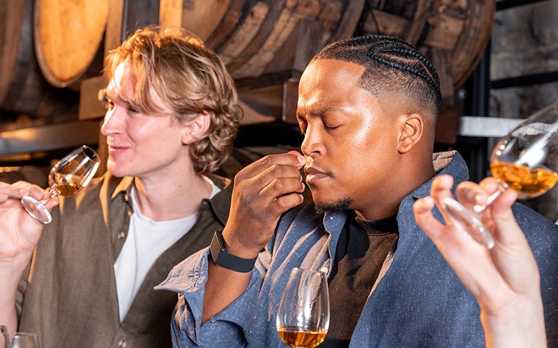 Whiskey tasting experience with chocolate pairing at Jameson distillery.