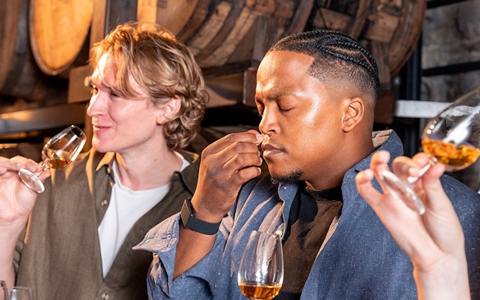 Whiskey tasting experience with chocolate pairing at Jameson distillery.