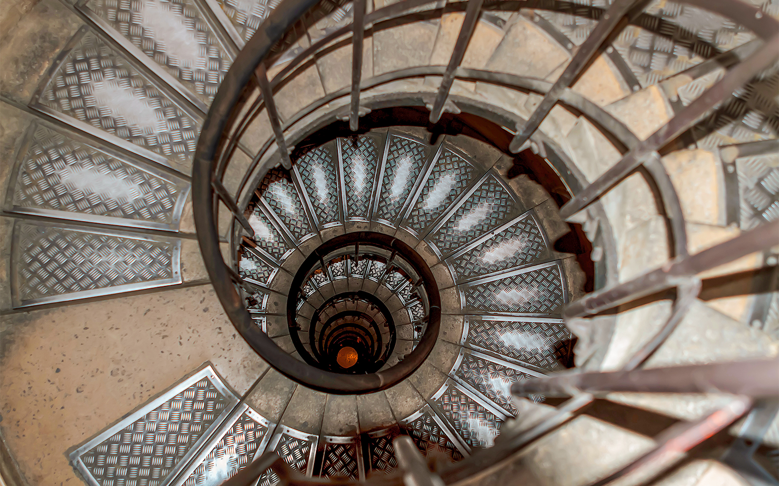 Old spiral staircase