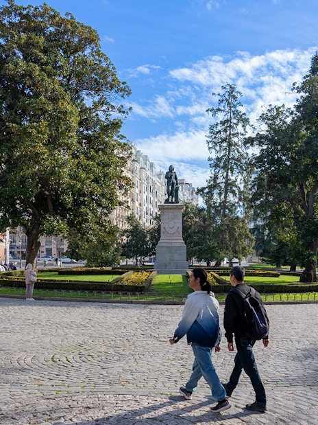 Prado Museum entrance with visitors in line, Madrid, Spain.
