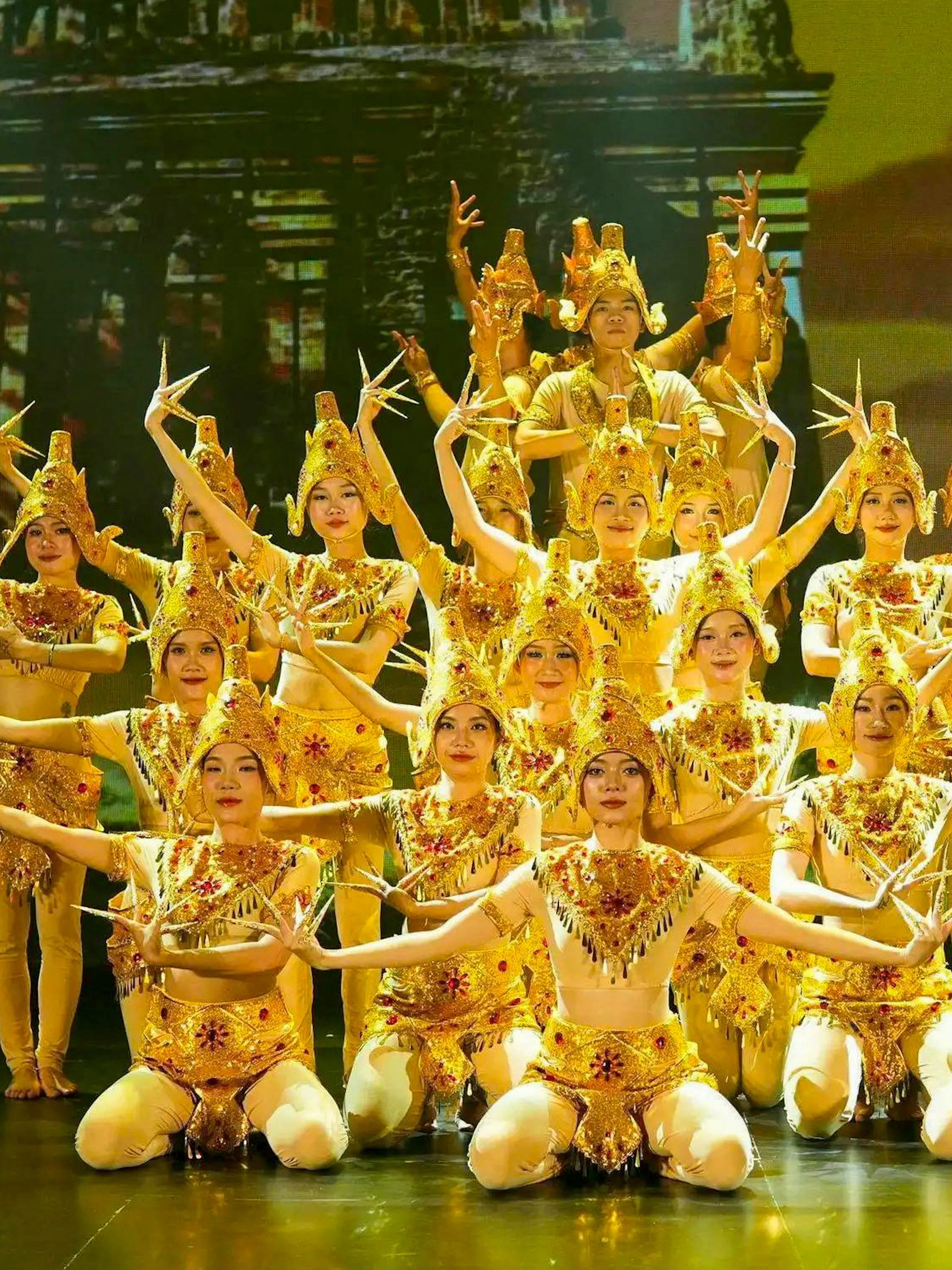 Performers in traditional costumes at Da Nang Heritage Show.