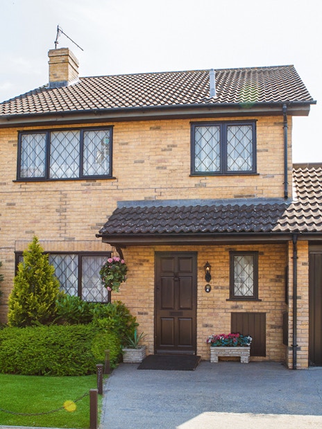 Privet Drive house exterior on Harry Potter London tour exhibit.