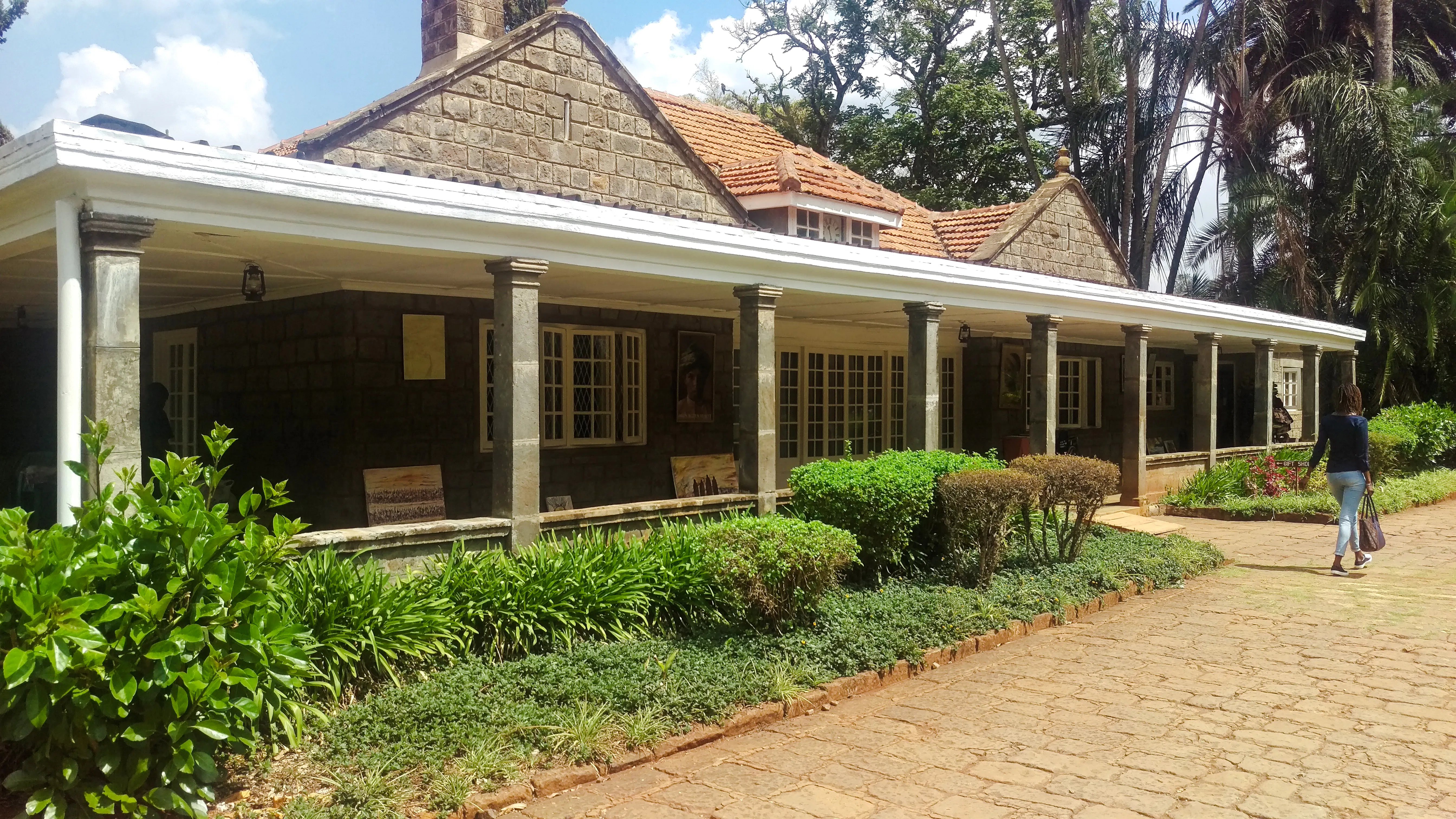 Historic Karen Blixen Museum in Nairobi with lush gardens.