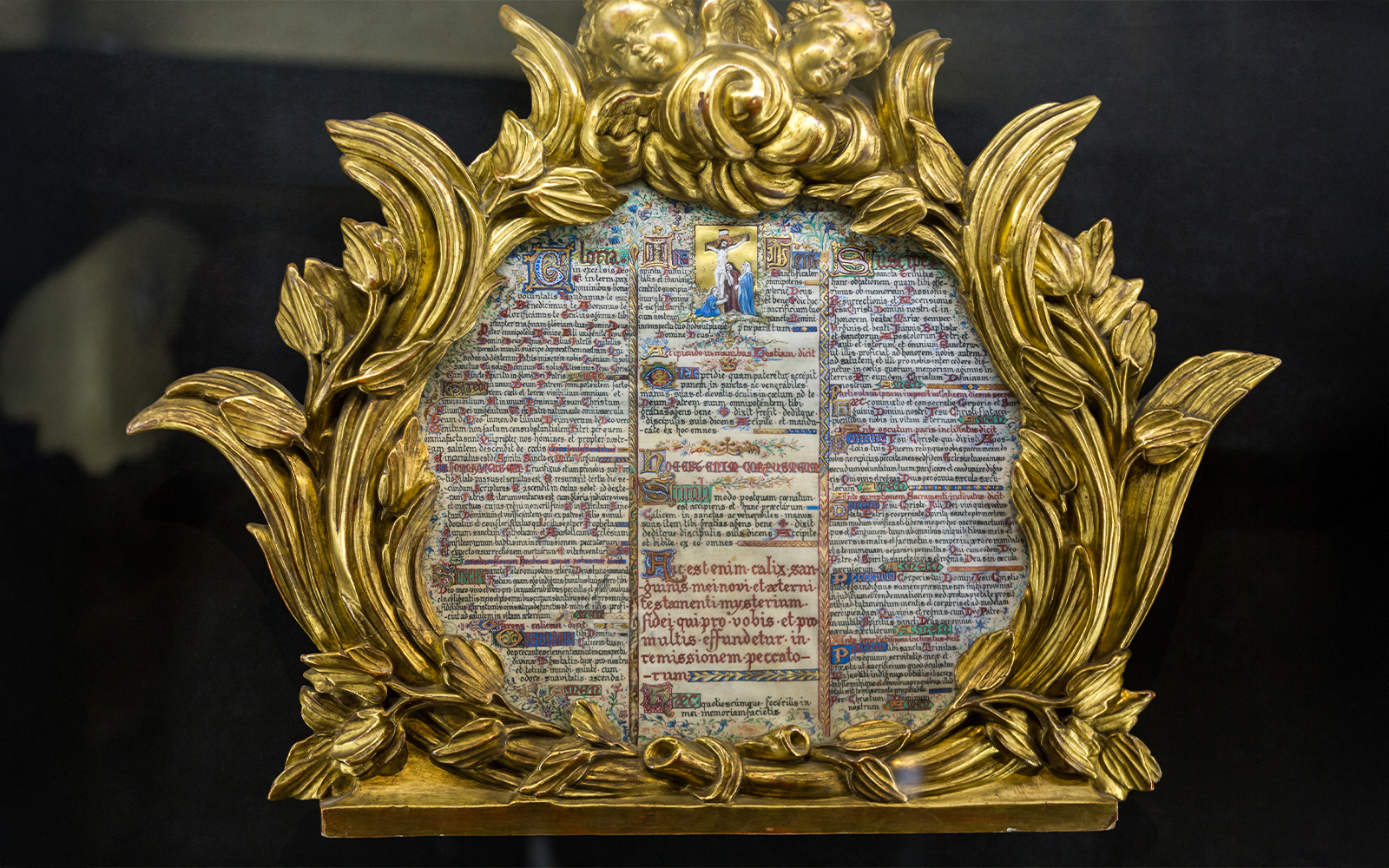 Notre Dame Treasury artifacts display in Paris, France.