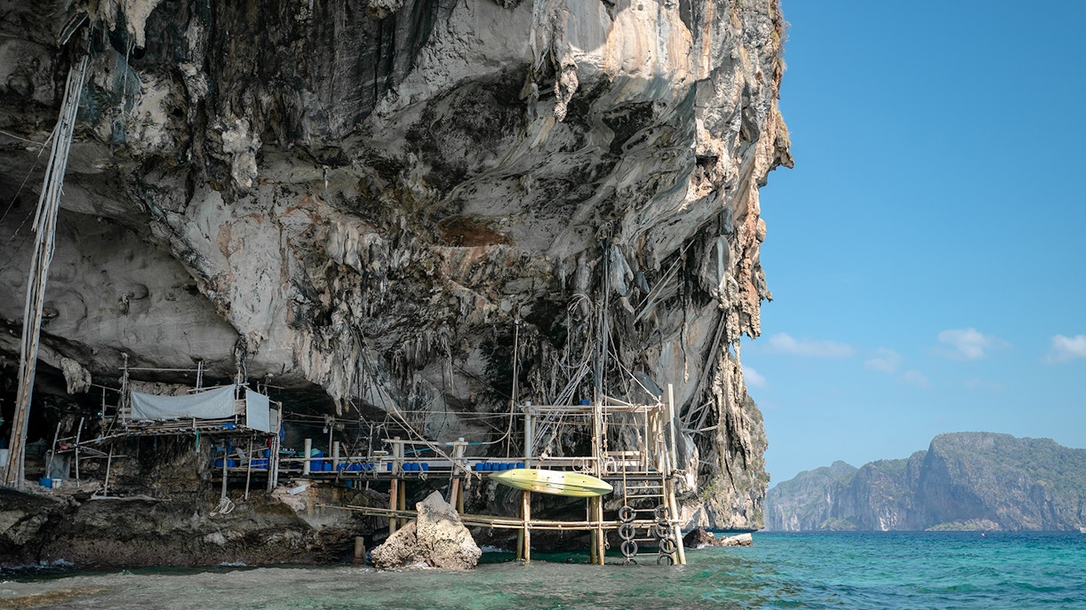 Swiftlet 's Nest Concession in Phi Phi Island, Krabi, Thailand