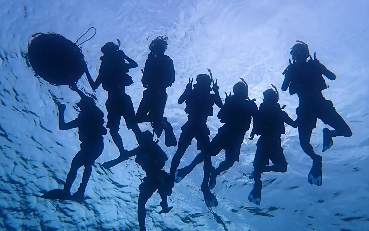 Snorkelers underwater during Ishigaki Full-Day Private Tour, Okinawa.