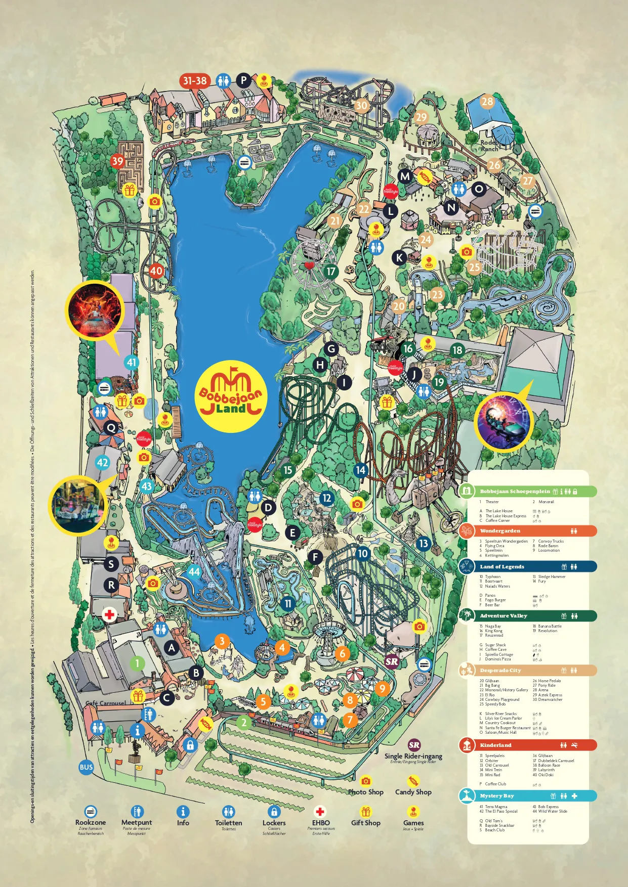 bobbejaanland map