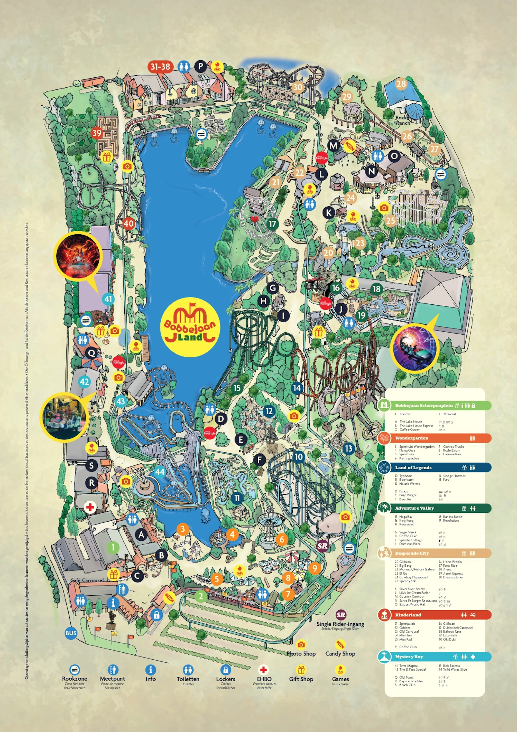 bobbejaanland map