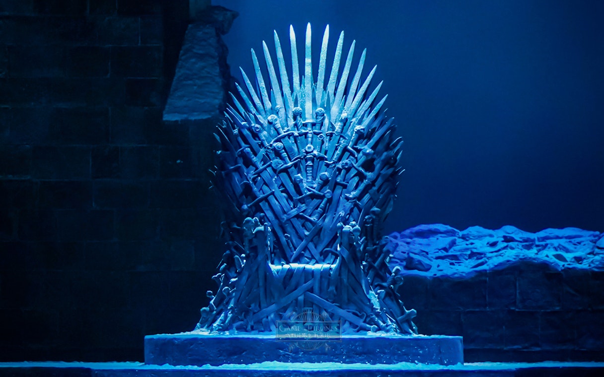 Iron Throne at Game of Thrones Studio Tour, Northern Ireland.