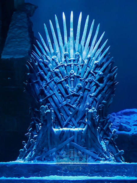 Iron Throne at Game of Thrones Studio Tour, Northern Ireland.
