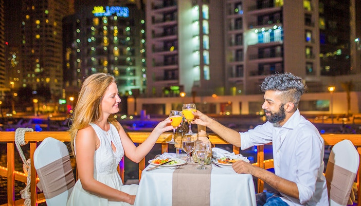 Alexandra Dhow Cruise with dinner and live entertainment at Dubai Marina.