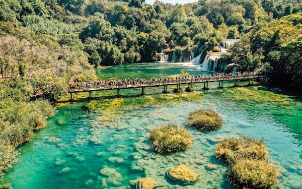 From Split: Krka National Park Day Trip with Wine and Olive Oil Tasting