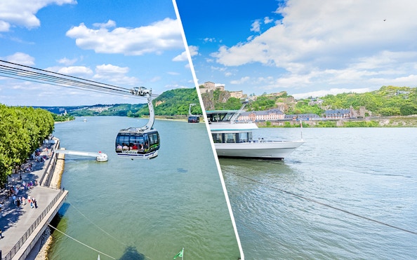 combo (save 6%): koblenz cable car round-trip tickets + middle rhine valley castles & palaces boat tour-1