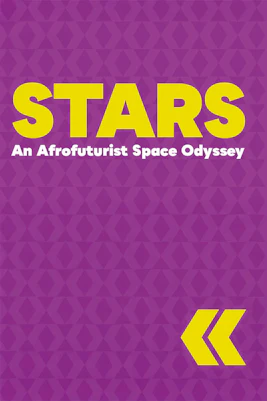 Afrofuturist space-themed performance in New York City theater.