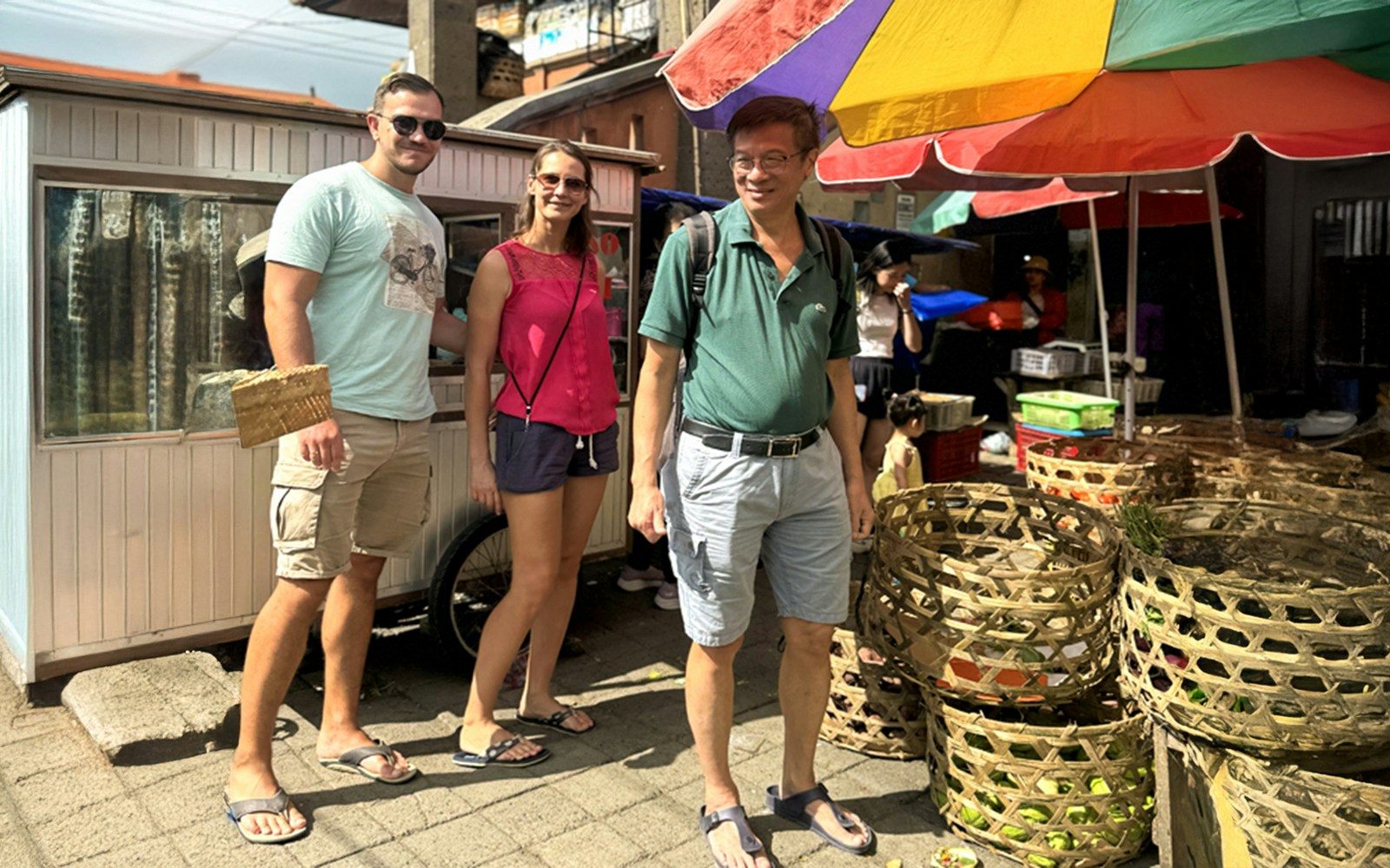 Participants take a trip to local markets