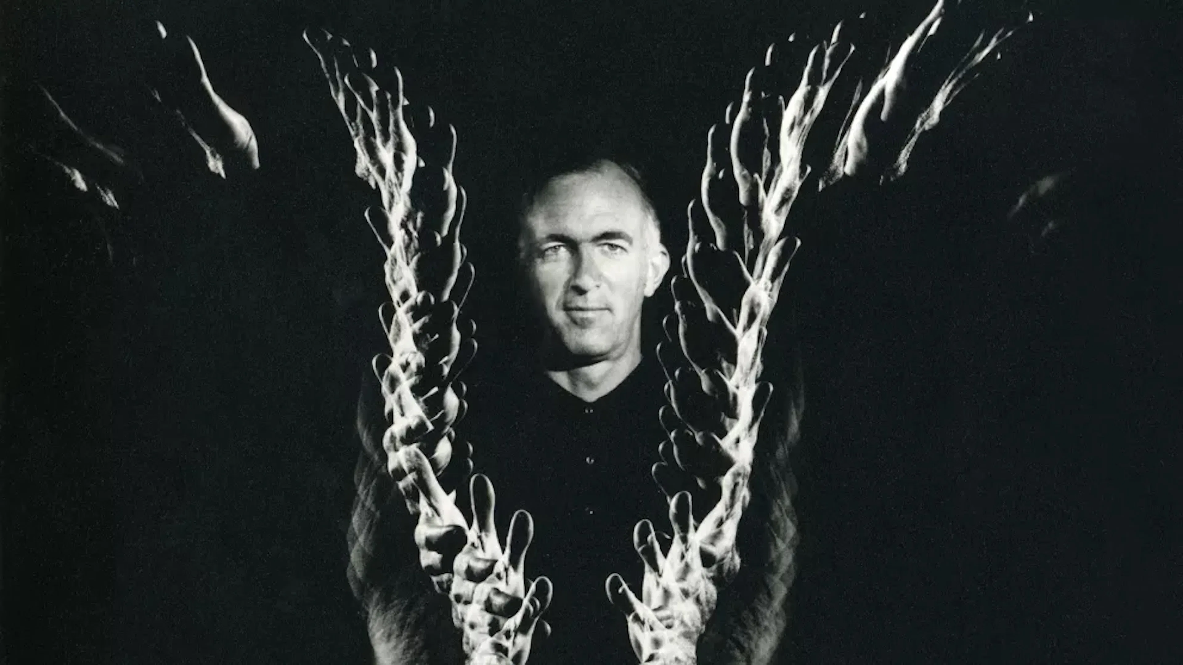 Architect with abstract design, related to Jørn Utzon and Sydney Opera House history.
