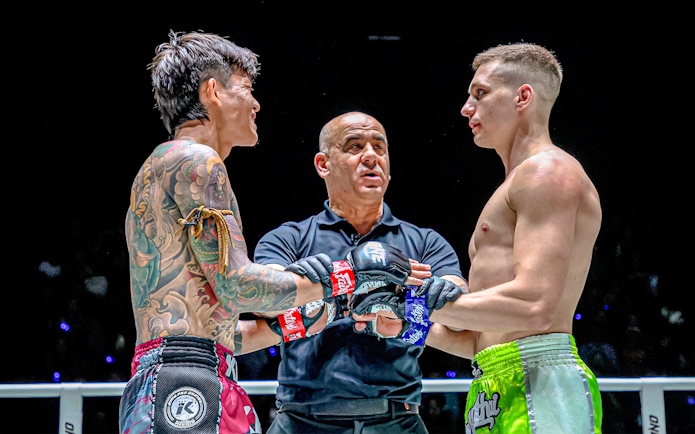 Muay Thai fighters face off at One Lumpinee Boxing Stadium, Friday night event.