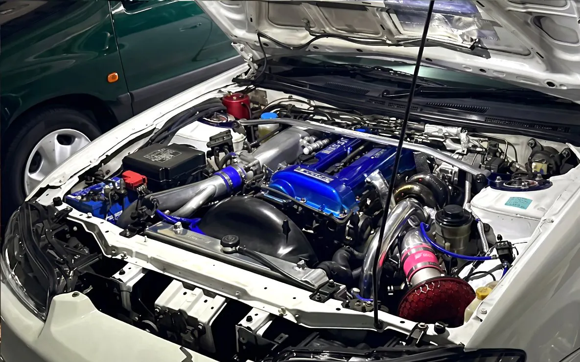 Tokyo sports car engine at Go Daikoku PA Fast & Furious 3 meet.