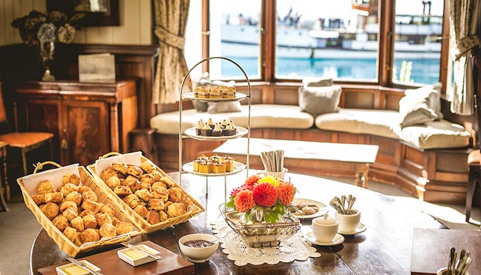 delicious meals cooked on-board