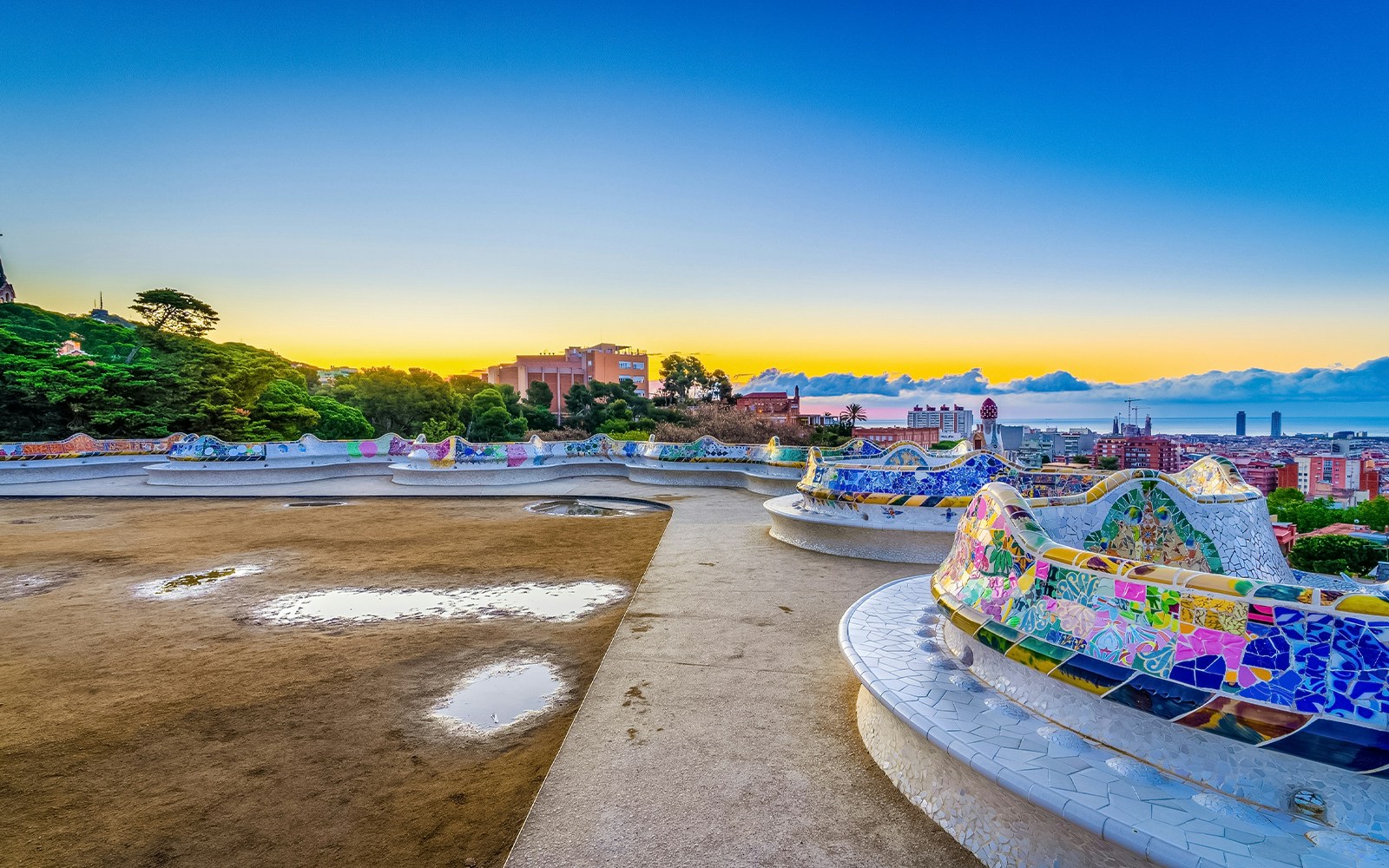 Park Guell sunset