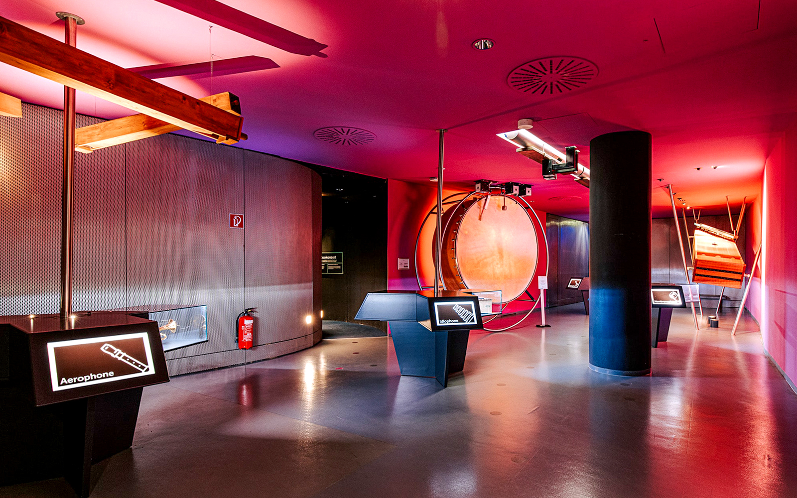 Interactive exhibits inside Haus der Musik, Vienna.