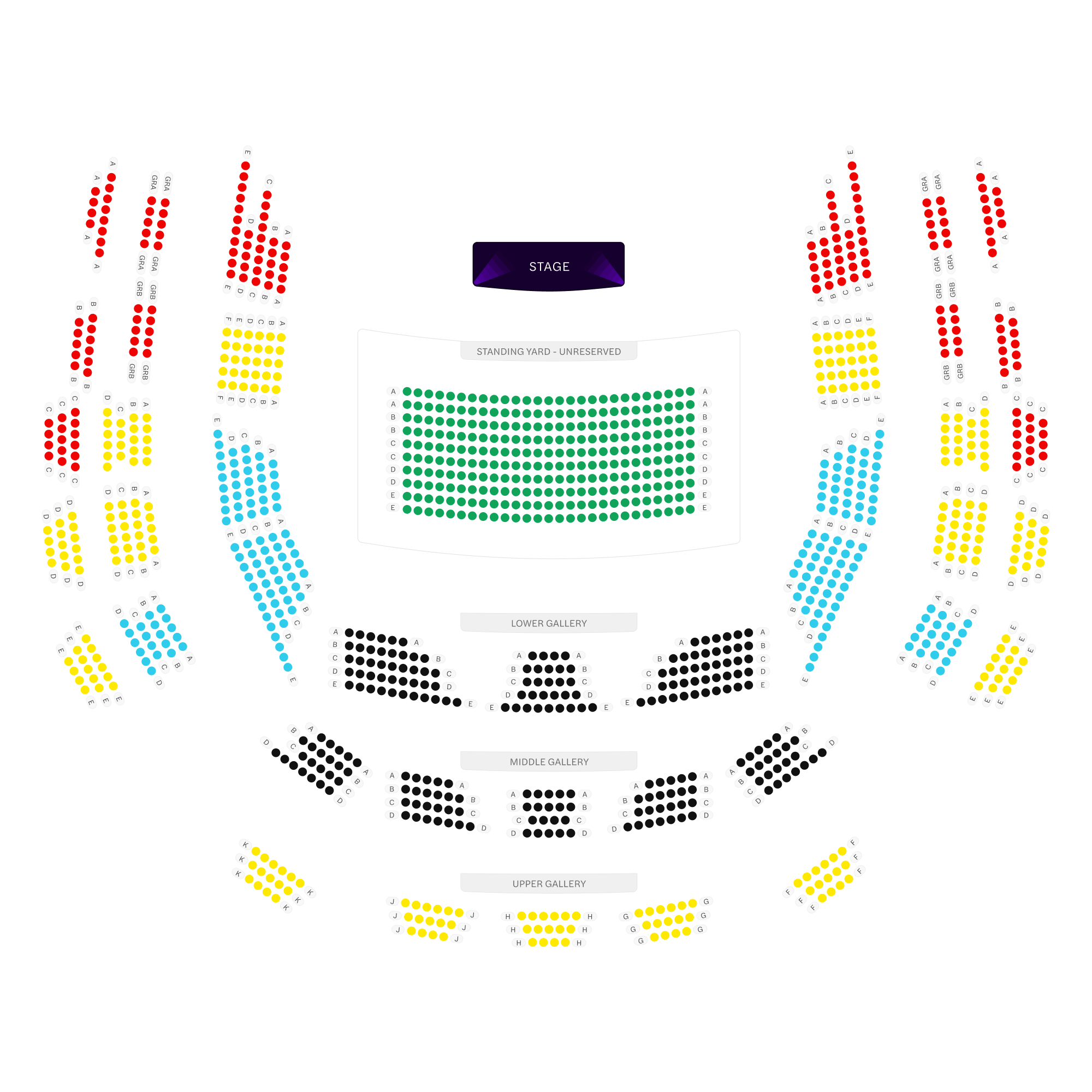 Shakespeare's Globe Seating Plan