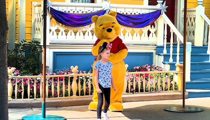 Winnie the Pooh meet and greet at Disneyland Paris