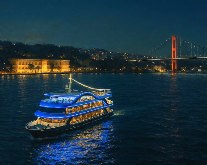 Luxury Bosphorus Dinner Cruise with Hotel Pickup