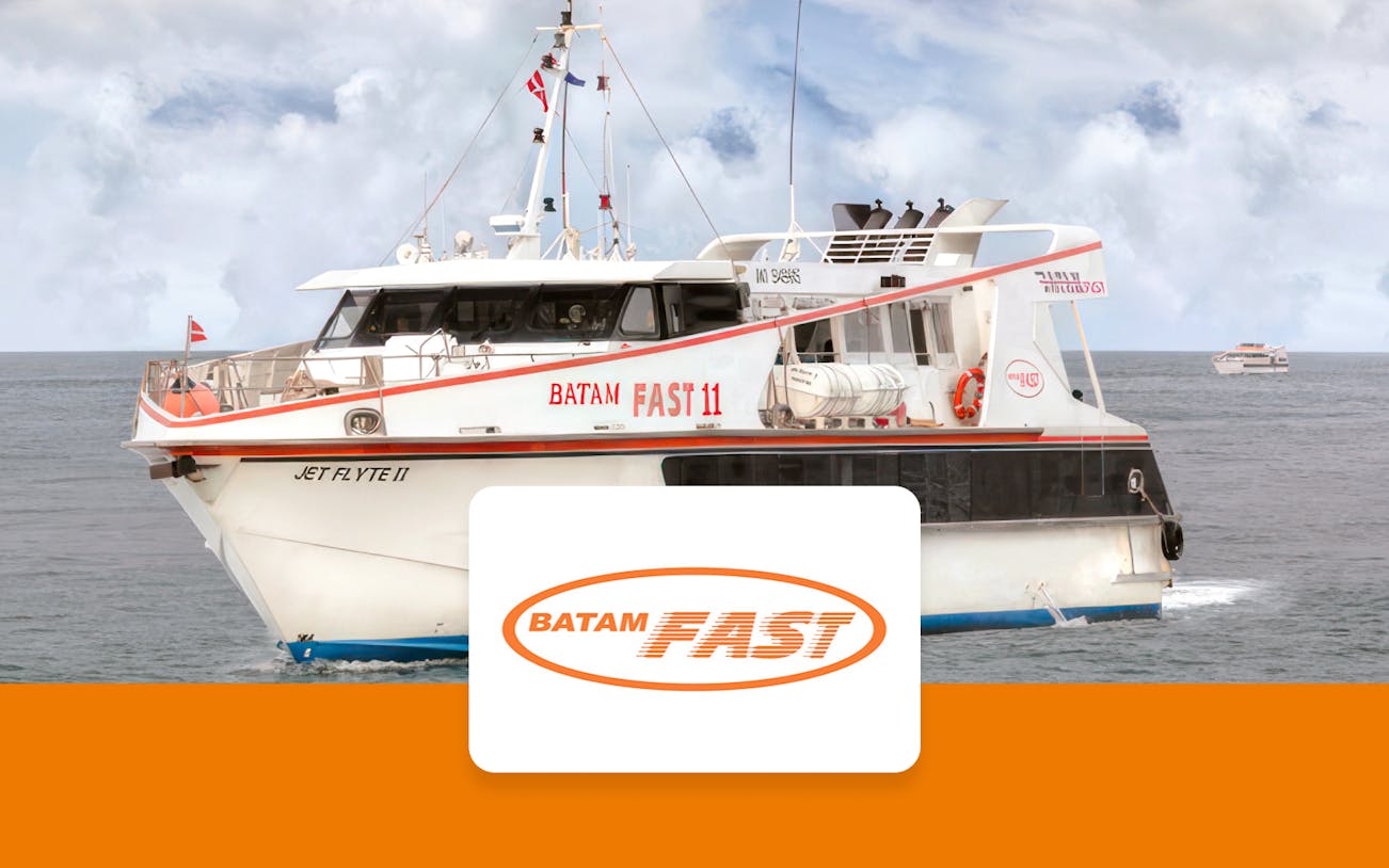 Batam Fast ferry sailing from Tanah Merah to Tanjung Pengelih.
