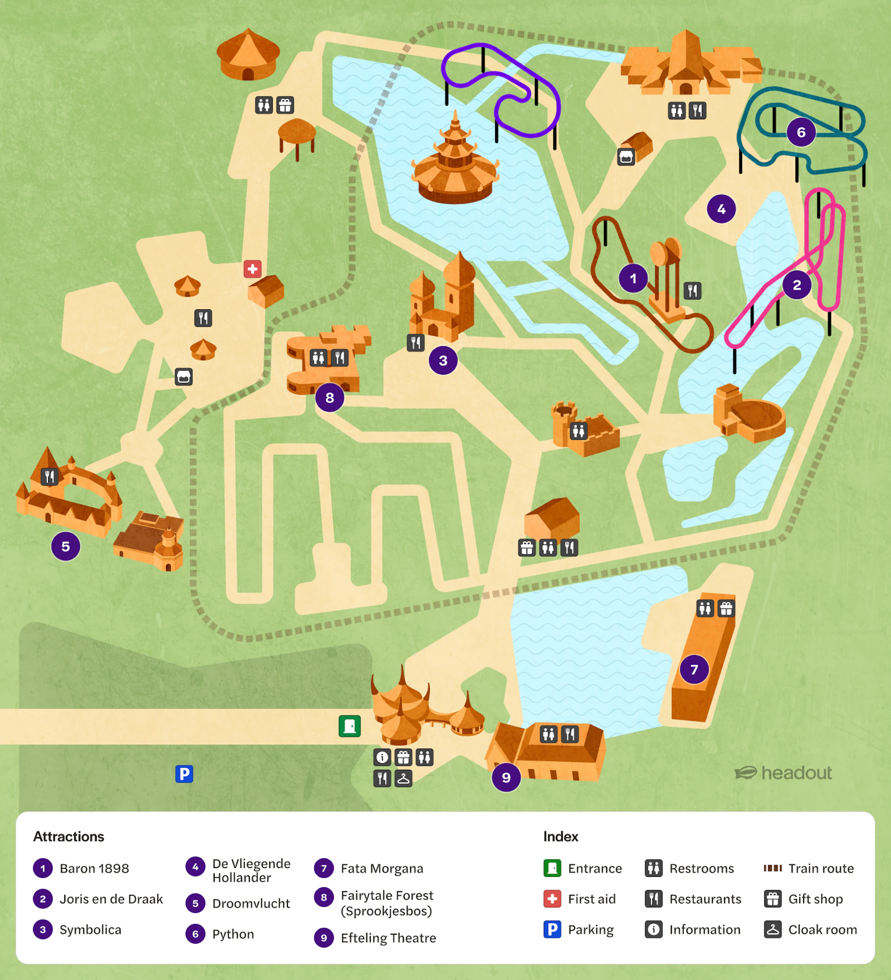 efteling map
