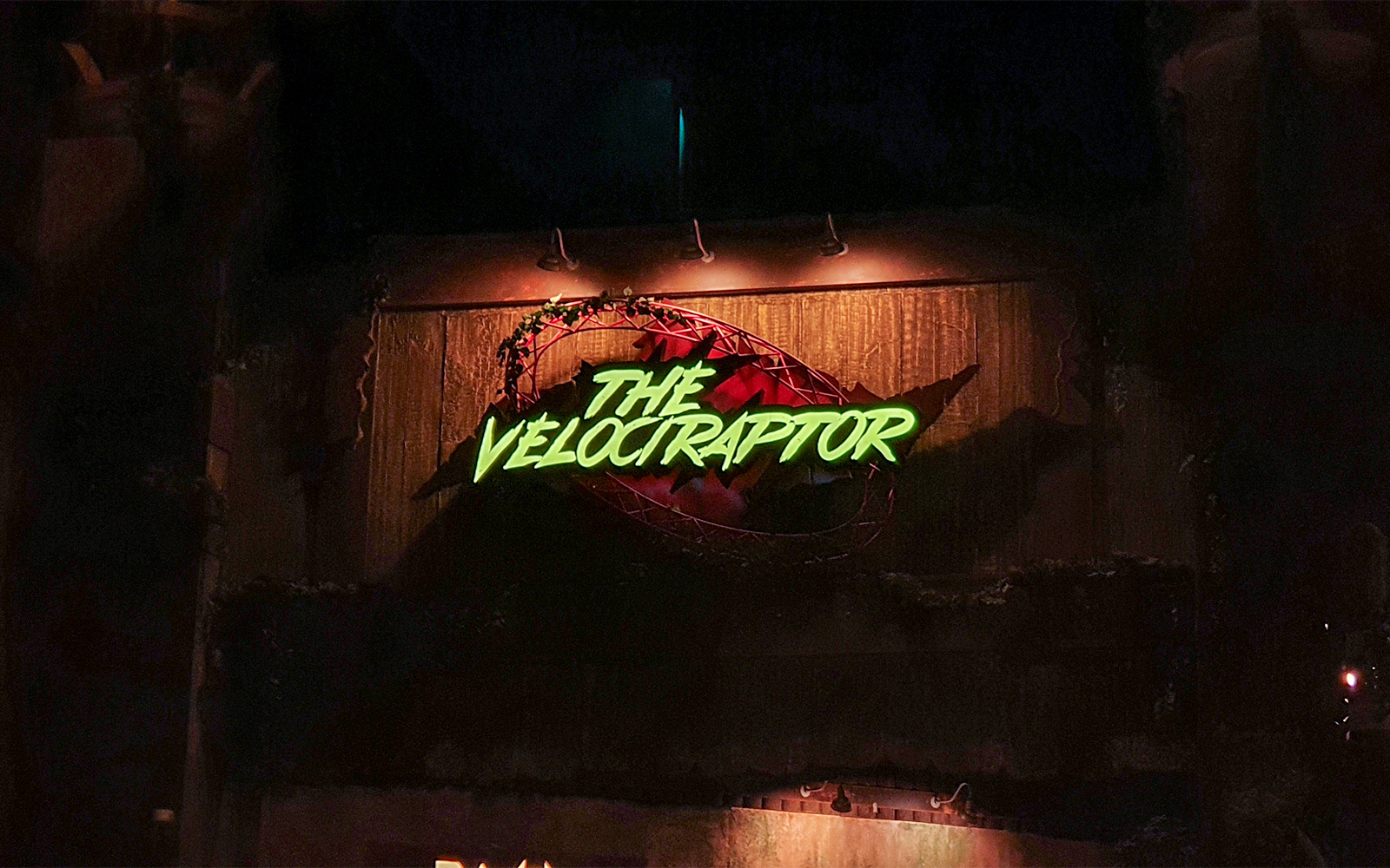 Roller coaster ride at IMG Worlds of Adventure, Dubai, featuring the Velociraptor attraction.