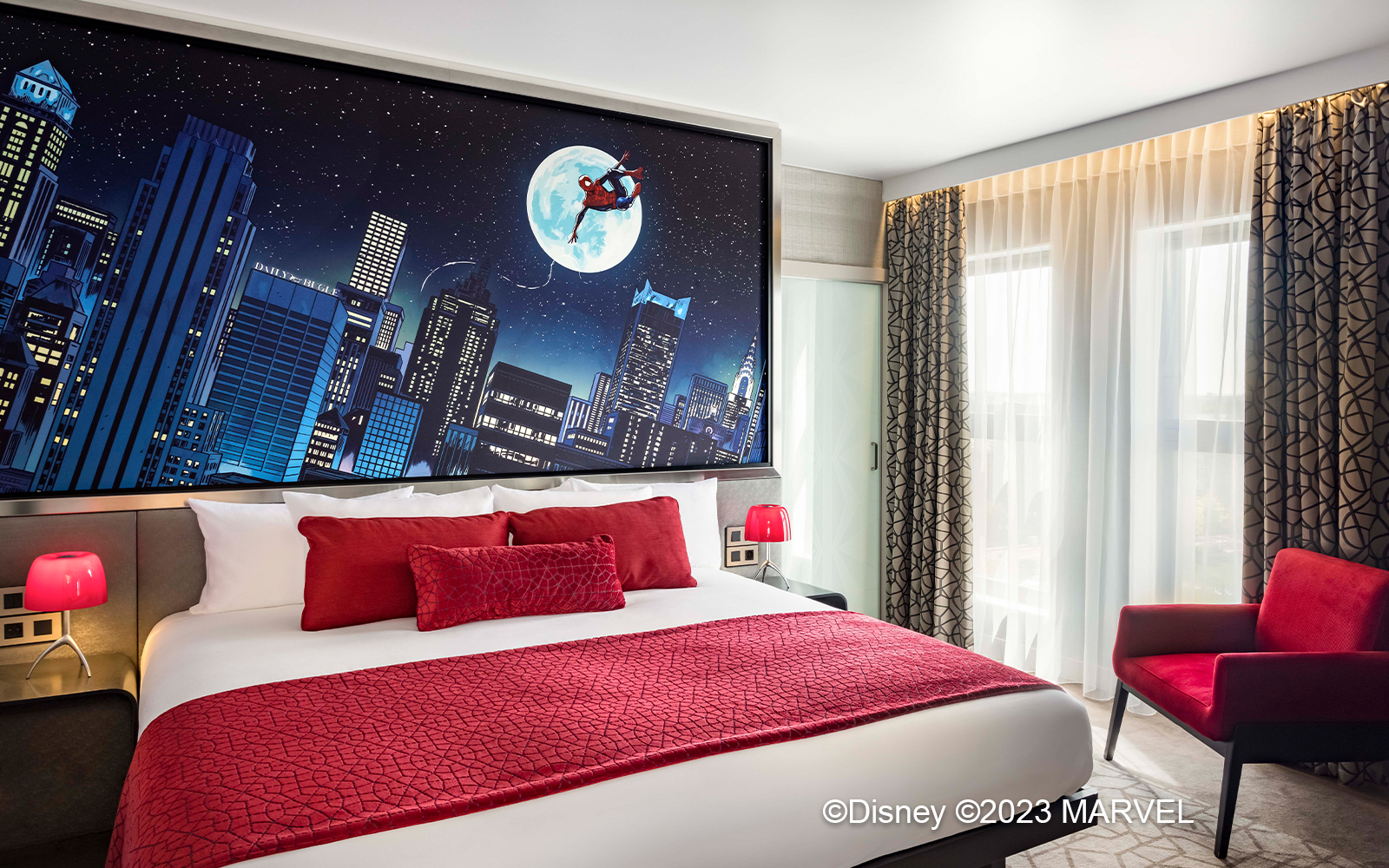 Spiderman hotel room, Disneyland