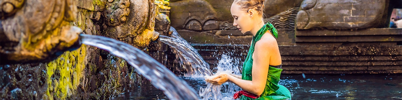 Tour privato di Bali Ubud: Tirta Empul, terrazza del riso e altalena