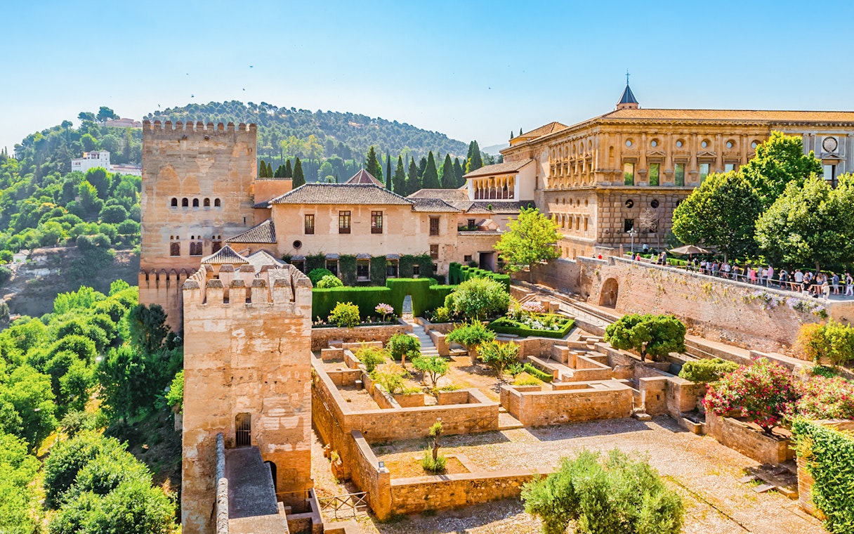Alhambra palace and gardens in Granada, Spain, with skip-the-line access.