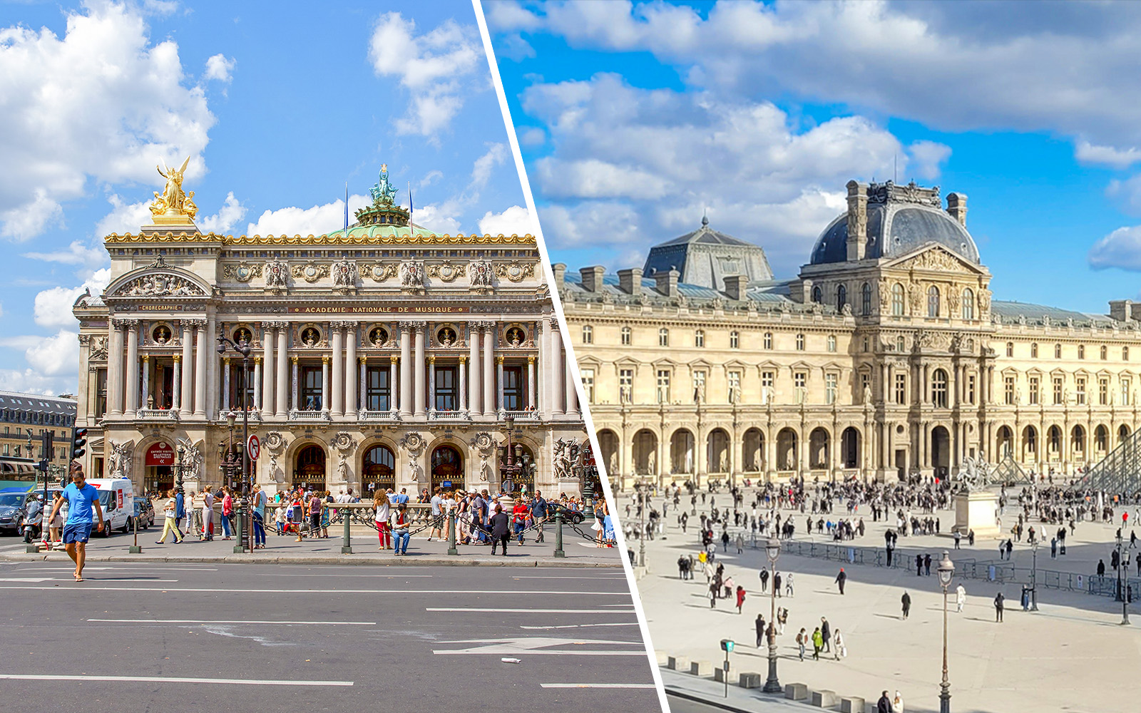 Tourists exploring the grand interiors of Opera Garnier in Paris, a part of the Opera Garnier and Louvre Museum combo tour