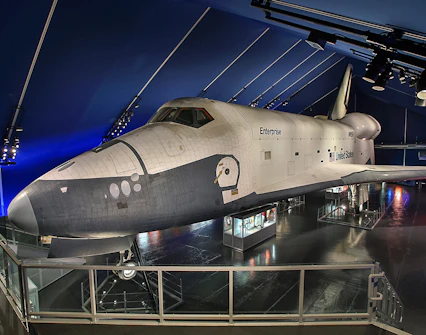 Space shuttle Enterprise displayed at Intrepid Museum, New York City.