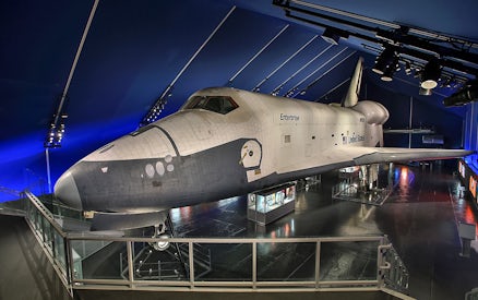 Space shuttle Enterprise displayed at Intrepid Museum, New York City.