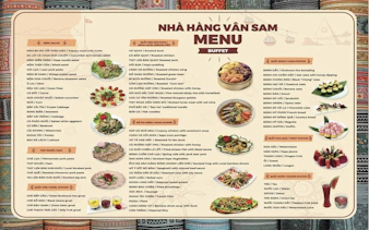 Van Sam Buffet menu