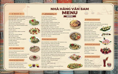 Van Sam Buffet menu
