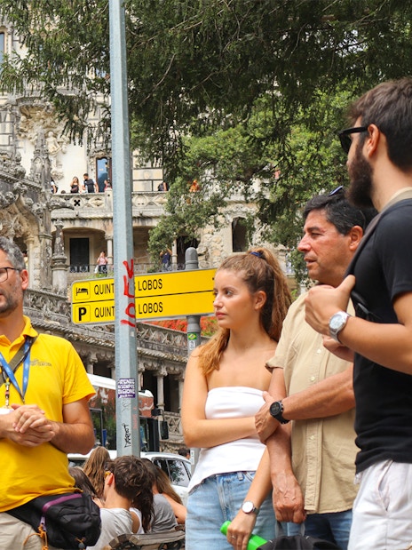 Small group tour at Quinta da Regaleira with guide, Sintra, Portugal.