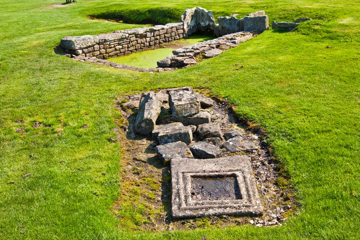 Housesteads Roman Fort in UK