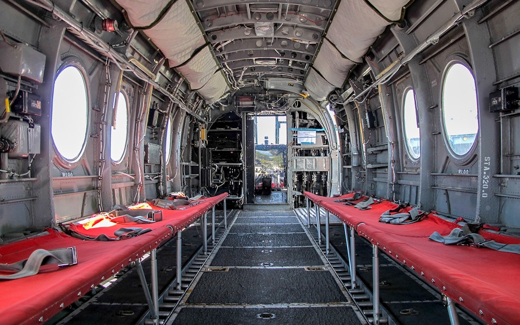 Interior of a vintage aircraft at the USS Midway Museum, San Diego CityPASS®.