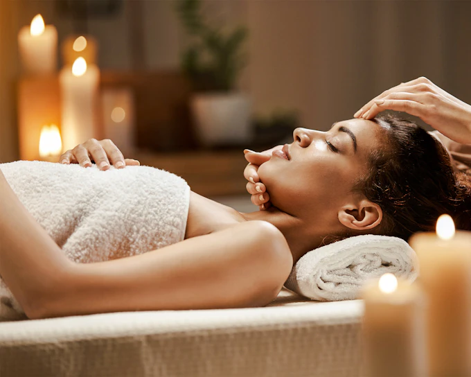 Side Turkish Bath with Sauna Scrub Foam and Oil Massage