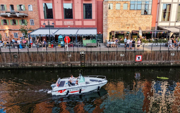 From Gdańsk: Private Self-Drive Electric Boat Rental (No License)