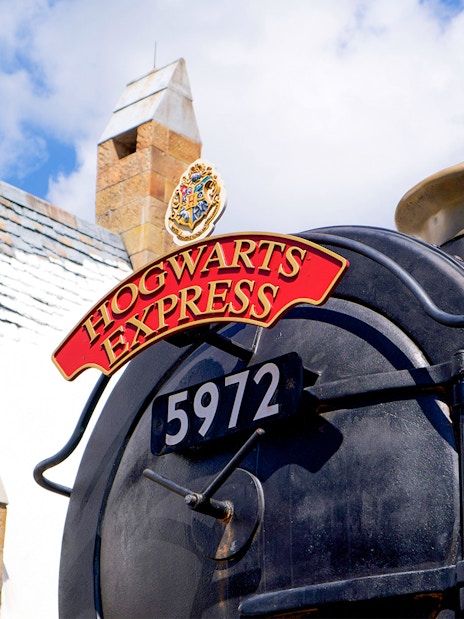 Hogwarts Express at Hogsmeade station, The Wizarding World of Harry Potter, Universal Orlando.